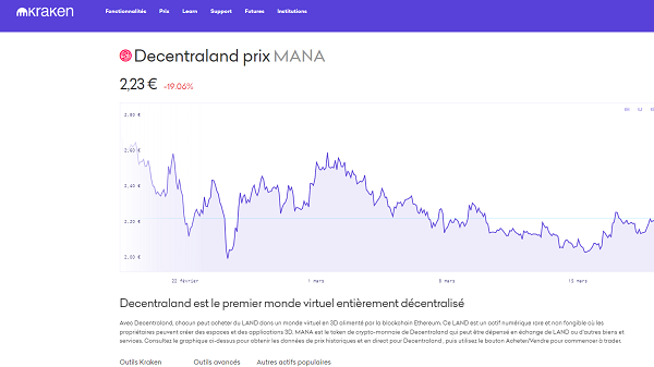 acheter mana kraken