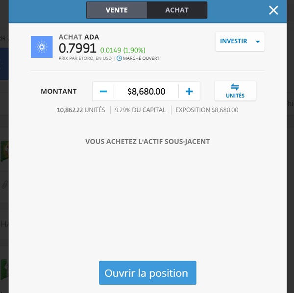 cardano acheter tuto